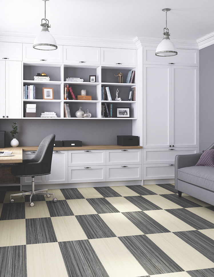 Marmoleum flooring in a Seattle home
