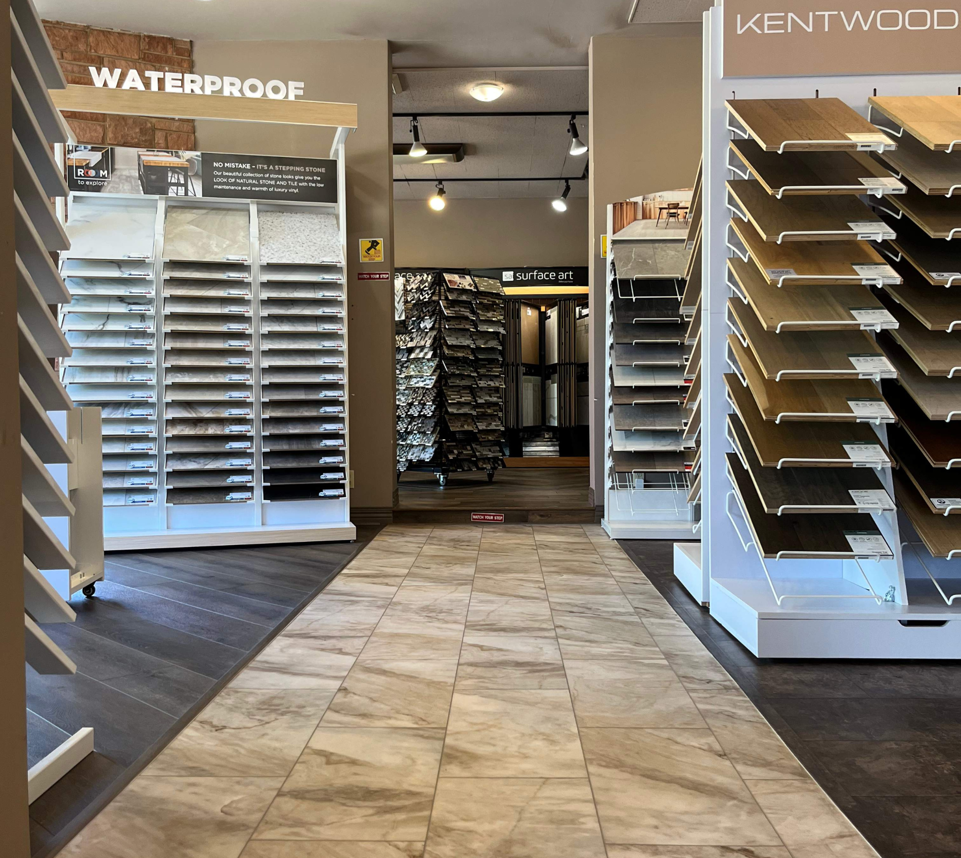 Seattle Flooring store showroom samples