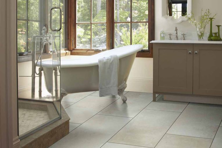 large rectangle bathroom floor tiles